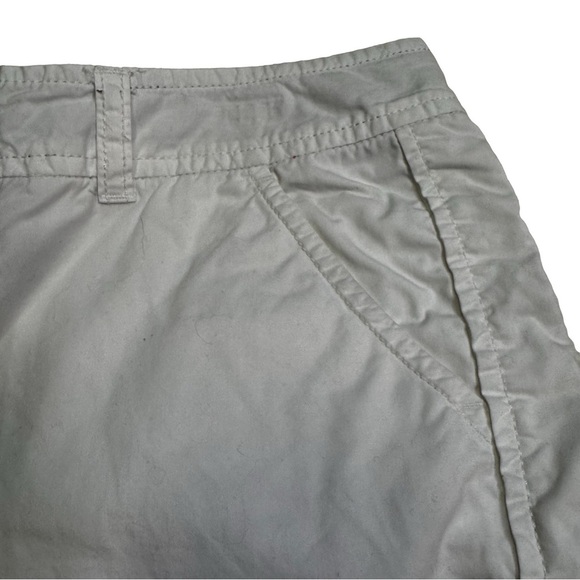 Converse One Star White Shorts Size 4 Tie Detail at the Hem Cuffed Cotton NWOT - Picture 6 of 14